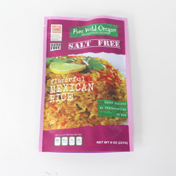 Custom Printed Matte Food Grade Waterproof Stand Up Pouch Instant Meal Packaging Bag With Zip Lock