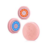 A limpeza elétrica da cara do silicone de DC3.7V 350mA escova o tipo lateral dobro
