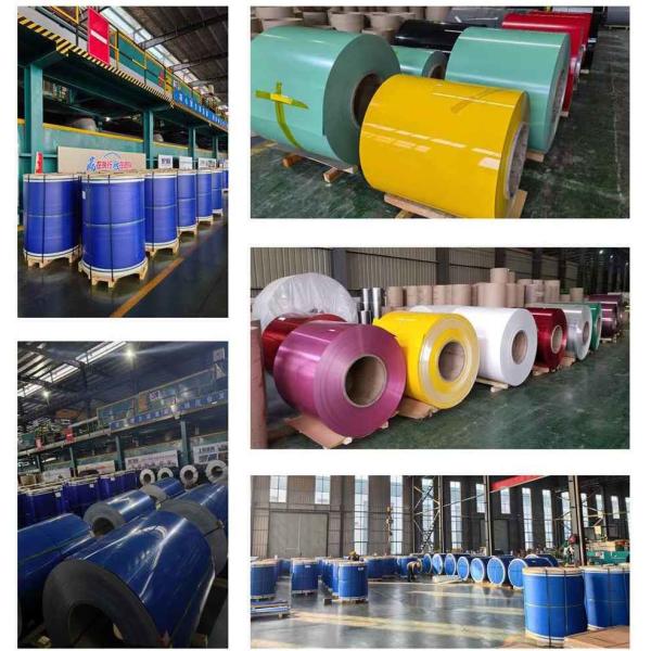 20 / 5 Película de micrones PVDF de aluminio recubierto de color bobina / hoja de aluminio 1050 3003 5005