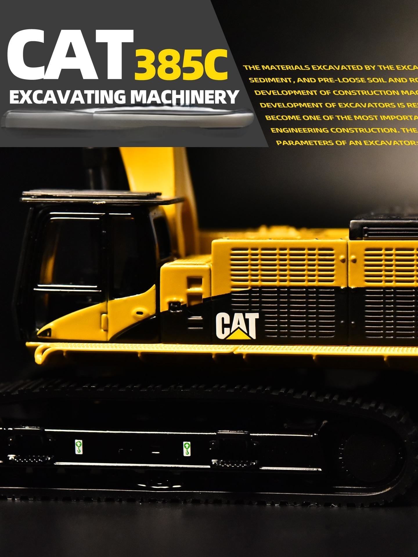 DM Carter CAT385C модель экскаватора из сплава машиностроение машиностроение автомобильное моделирование металлические украшения