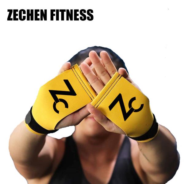 Suede Microfiber Fingerless Crossfit Grips Barehand Lifting Gloves Gym Accessories