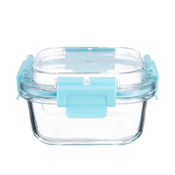 Contenedor de vidrio de borosilicato para alimentos 1050 ml con tapa de cerradura rápida