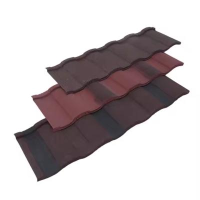 Multi-Layer Protective Film Stone Coated Roof Tiles Long-Lasting And Non-Combustible Material