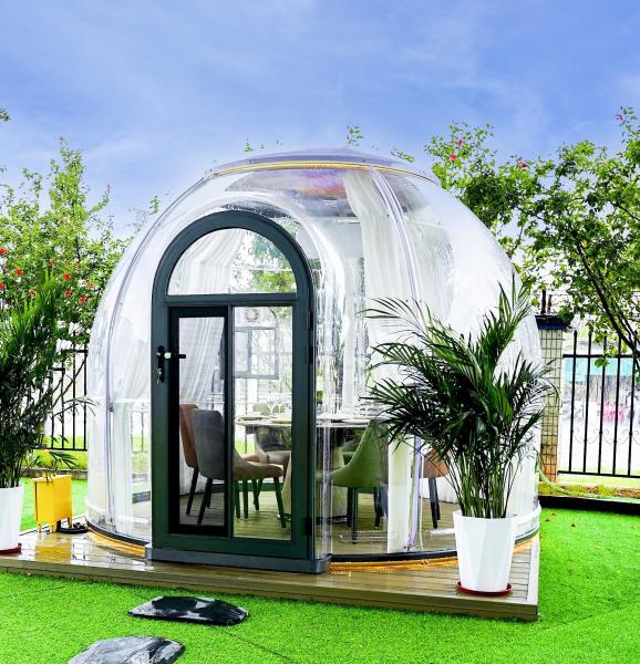 2024 New Dome PC Home Hotel Dome Tent House Waterproof Transparent Bubble Tent