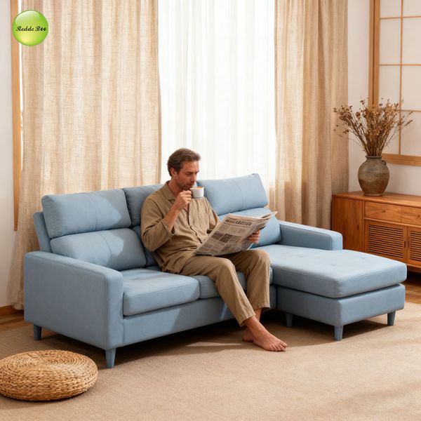 Modular L Shaped Sectional Sofa Plush Couch Waterproof For Small Spaces