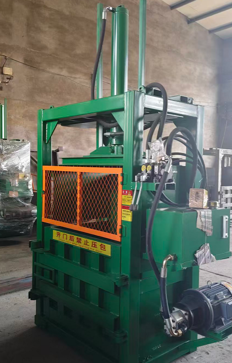Double Cylinder Vertical Paper Baler Packing Machine With PLC Control And Hydraulic System