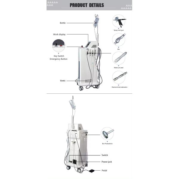 Supply Oxygen Jet Peel Skin Rejuvenation Machine Hydra Dermabrasion Machine