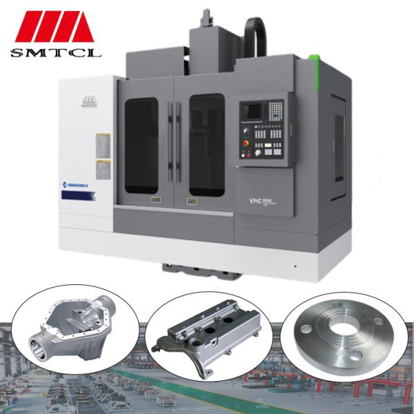 SMTCL VMC 1100B 4 Axis CNC Milling Machine For Metals Fanuc CNC Controllers 3 Axis Vertical Machining Center