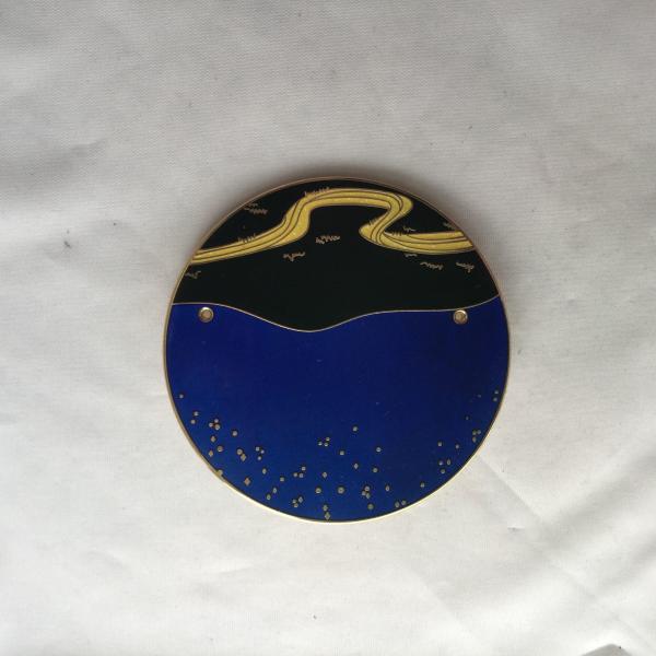 Good Supplier Brass gold plating satained glass lapel pin badge with low price