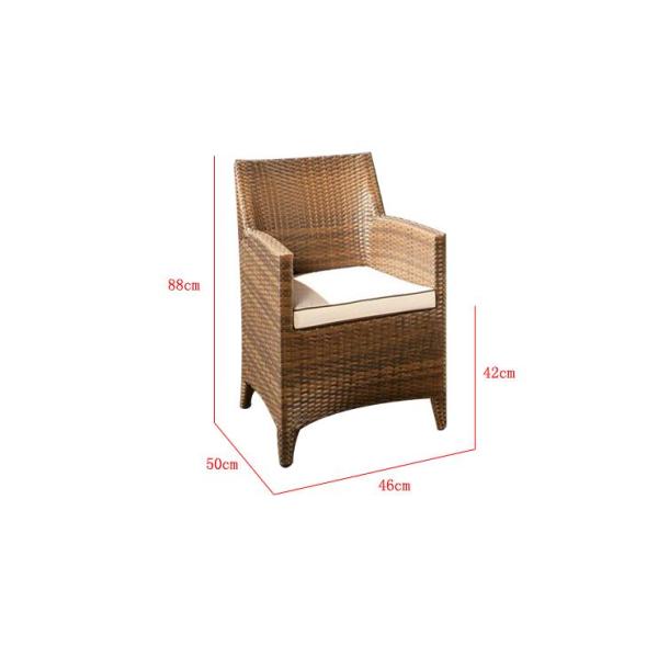 All weather Aluminium PE Rattan chairs Hotel Outdoor Garden Patio chair and table
