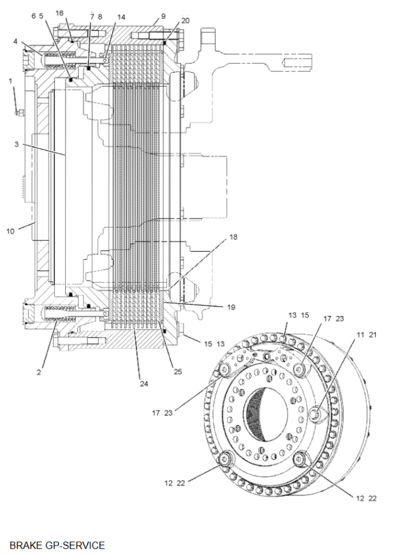 Cat Truck 735 740 Ad30 D400e II   Breaker  Gp Service & Parking  Seal  Ring 1378119 137-8119 High Quality Rubber.