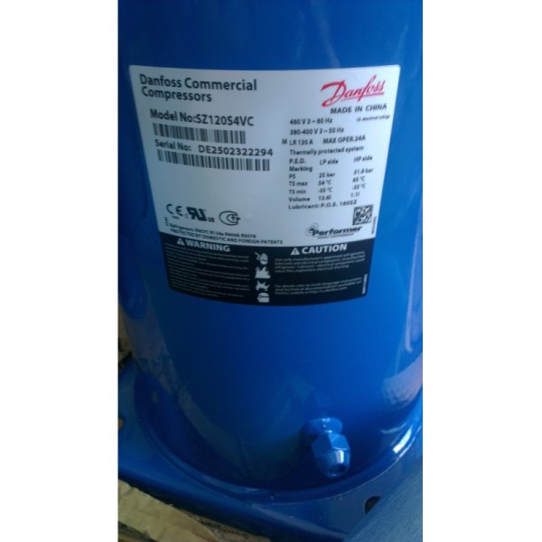 10HP Performer Scroll Compressor R22 Hermetic Refrigeration Compressor SM120S4VC SM120-4VM R22 380V 90KG