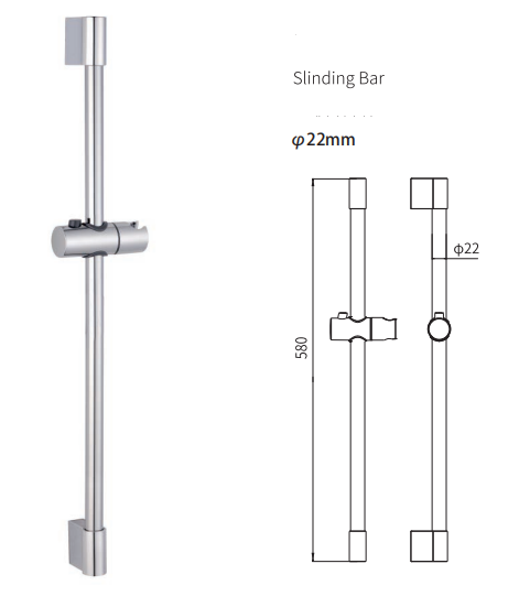 Регулируемый слайд-бар для современной простой нержавеющей стали SUS304 ванной душевой подъемник