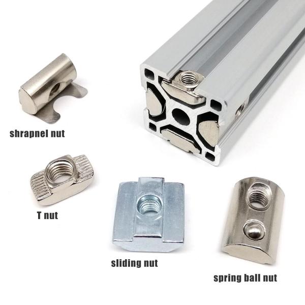 European Standard Zinc Plated Carbon Steel T Slot Nut for 10mm Slot Aluminum Profile