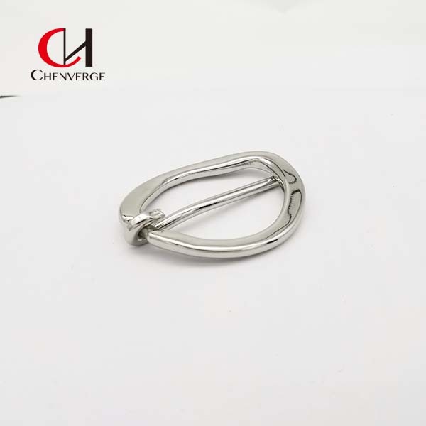Zinc Alloy Oval Metal Belt Buckles 3mm Thickness Wear Resistant