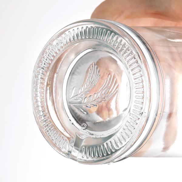 Garrafa de vidro de uísque 700 ml Garrafas de vidro quadradas de 1000 ml com colar de alumínio plástico PP
