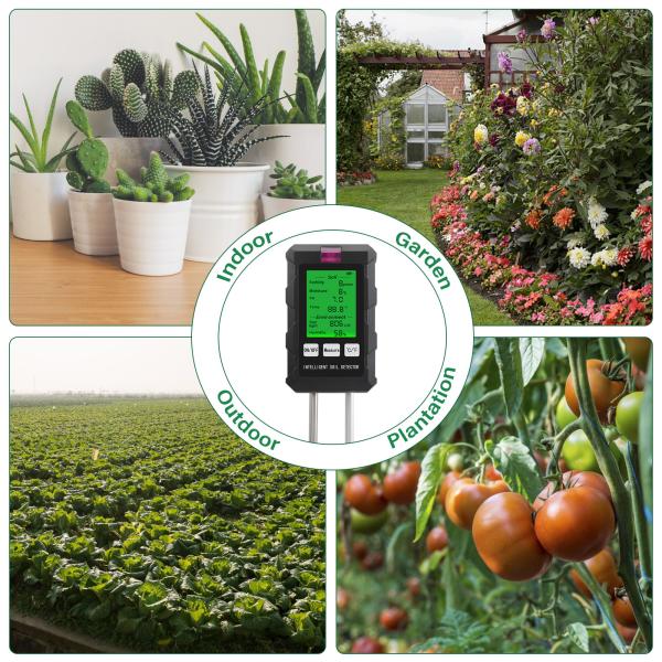 Versatile 6 IN 1 Soil Tester Complete Solution For Plant Health Management