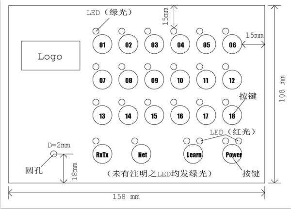 Da membrana gravada do PC/ANIMAL DE ESTIMAÇÃO do interruptor de membrana do diodo emissor de luz do filme fino teclado do interruptor do toque