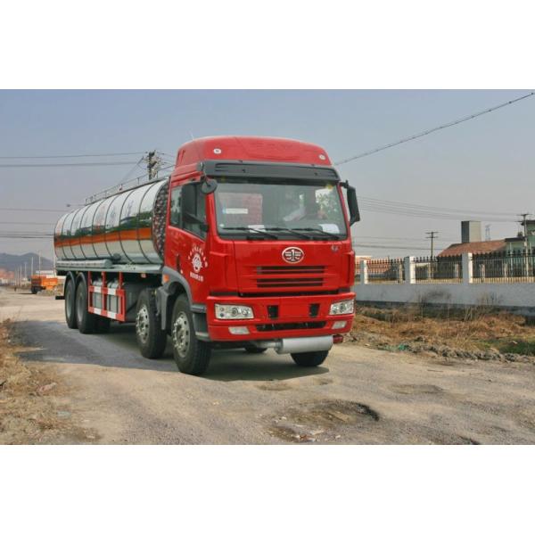 8x4 24700L FAW Liquid Tank Truck / Diesel Fuel Delivery Trucks 25m3