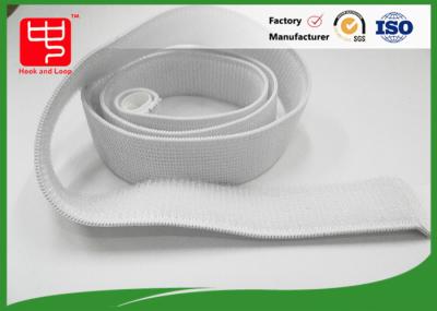 Correias elásticas brancas do gancho e do laço com material do nylon de 100% nenhuma poluição