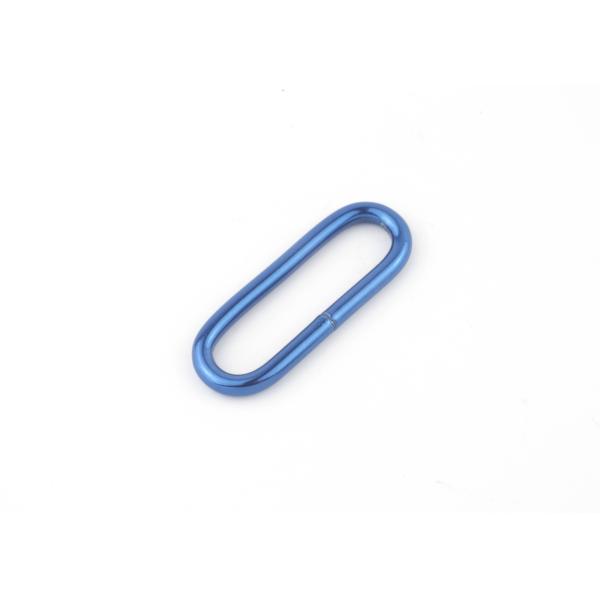 Multi - Purpose Blue Color Metal Square Buckle For Pet Strap Belt 31mm Inner Size