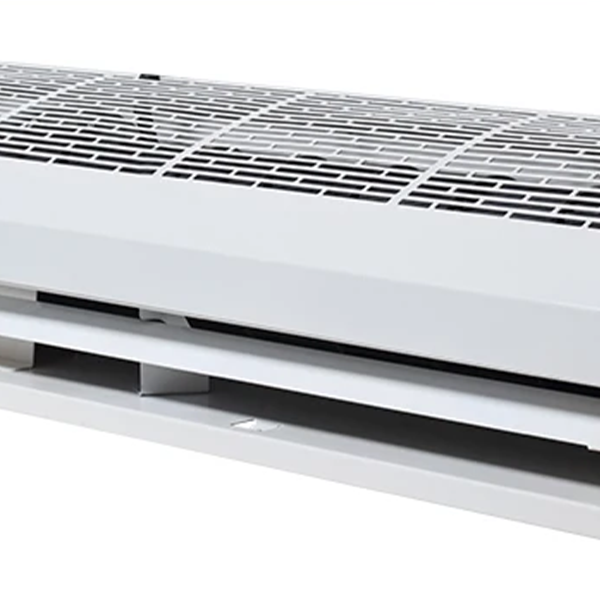 Sleek White Dual Door Air Curtain With Powerful Wind Centrifugal Technology With Remote Control