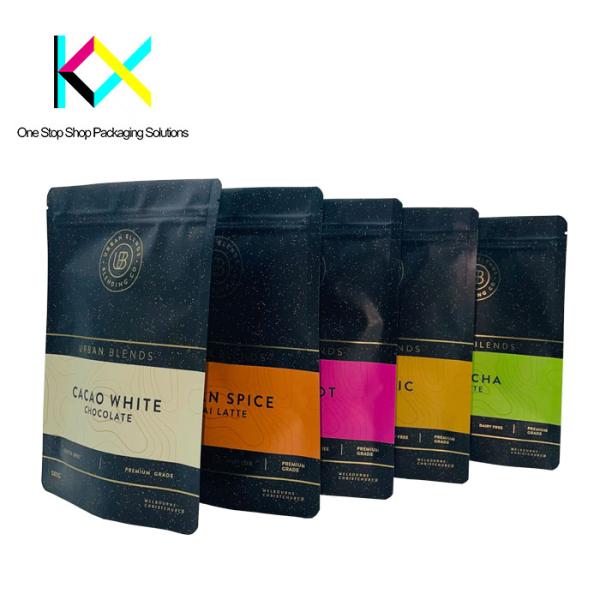 Moisture Proof Protein Powder Packaging Bag Standing Pouch Flat Bottom ISO9001