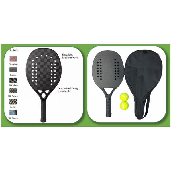 Drop Shot Paddle Tennis Bat Carbon Fiber SWP Beach Tennis Bats