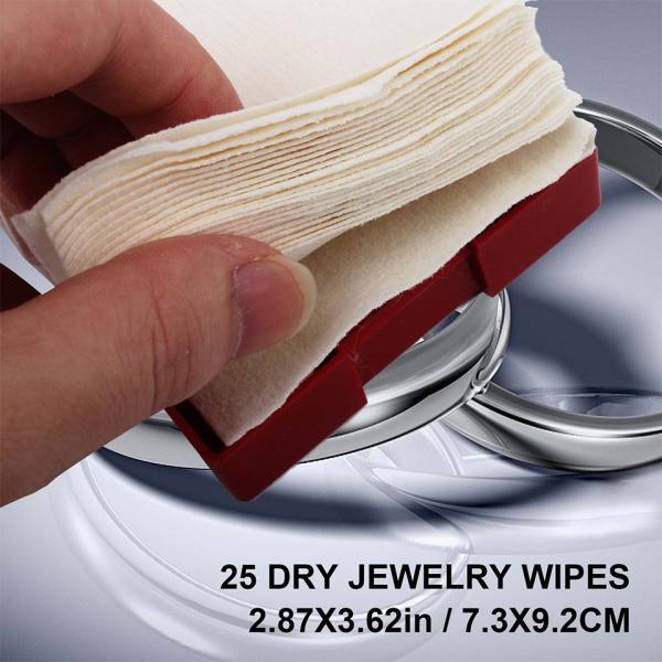 Компактные аксессуары для ювелирных изделий Инструменты 25 шт. Салфетки для чистки ювелирных изделий