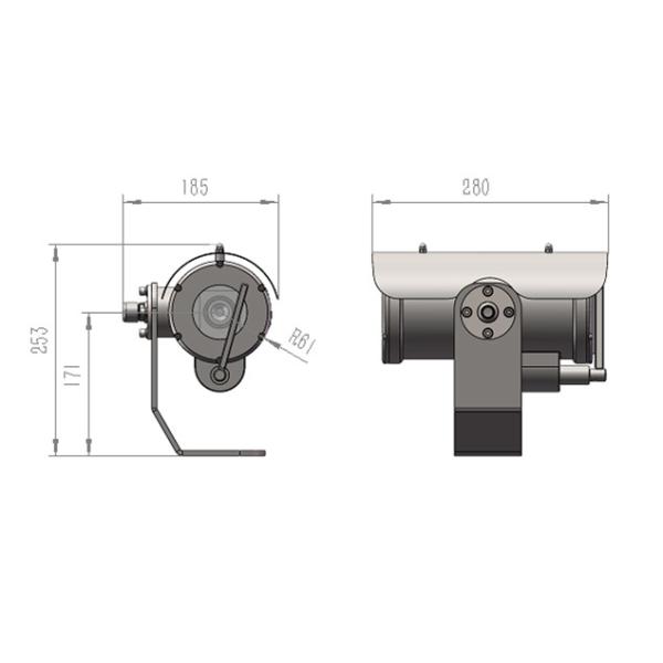 Anti Rust Marine CCTV Camera Fixed IP Ptz Cctv Camera With Wiper