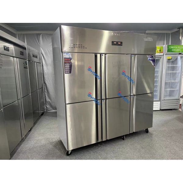 Business Food Glass Door Display Freezer Upright Display Freezer Customized Logo