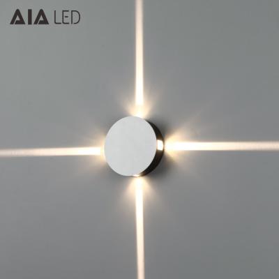Steel 4ways round 4x1W  IP20 modern LED wall light /LED decoration wall light for pub used