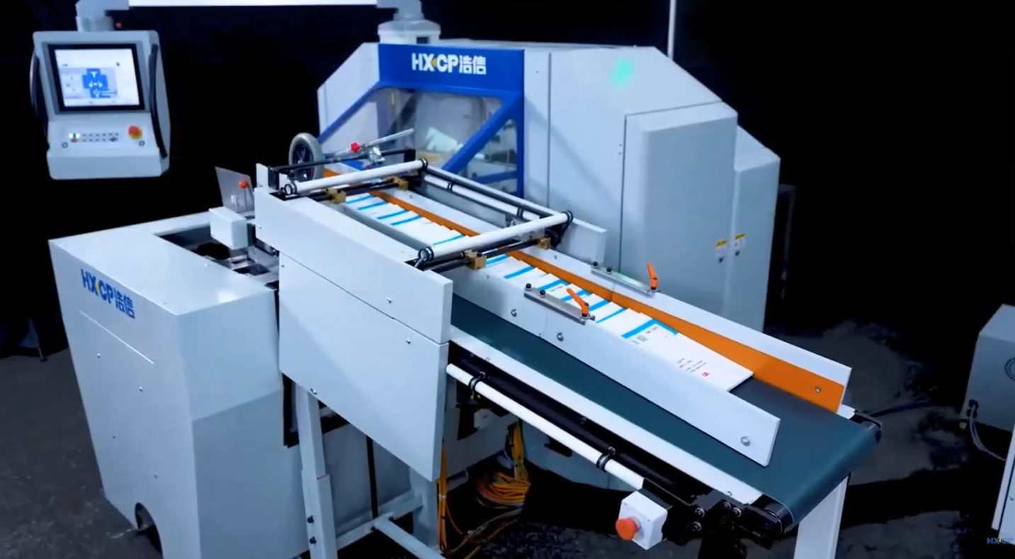 HX150DH Perfect Binding Trimmer 4200 cuts per hour stream feeding adjustable pusher multi book stack
