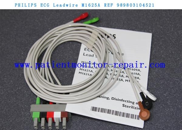 O equipamento médico de  parte a referência 989803104521 do Leadwire/cabos M1625A de ECG
