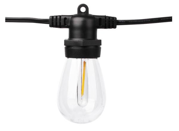 15M 48FT 15pcs S14 Outdoor Waterproof Lamp String Head Festival Decoration Outdoor Waterproof Lamp String