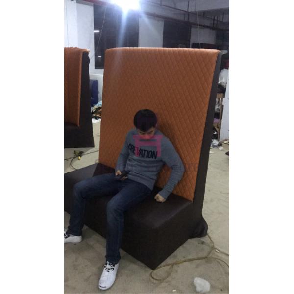 задняя часть 5ft высокая Tufted обитые посадочные места будочки ресторана