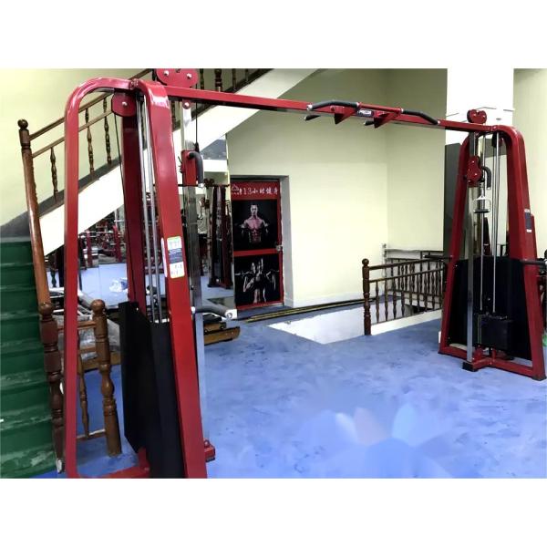 Machines de sélection de la charge par câble réglable crossover pin Équipement de remise en forme en acier pour le gymnase pour le travail de la poitrine dos épaule jambes bras