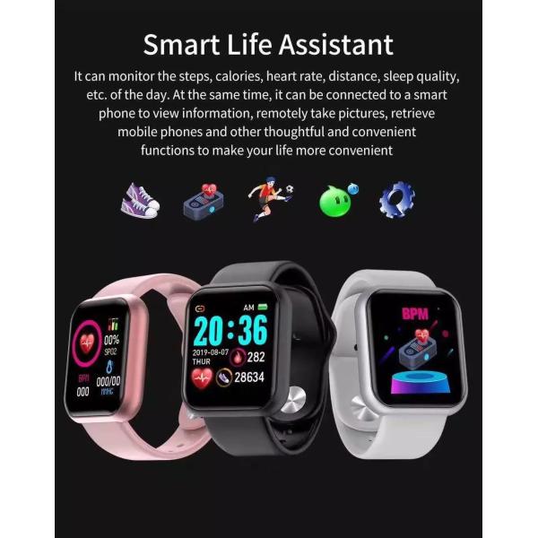 Smart Watch Blood Pressure Heart Rate Sport Monitor D20 Smartwatch