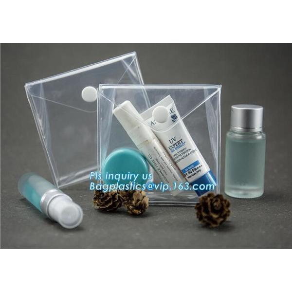 Slider zipper Clear pvc bag for package Vinyl transparent pvc bag cosmetic packing, PVC Bag with Plastic Zipper and Slid