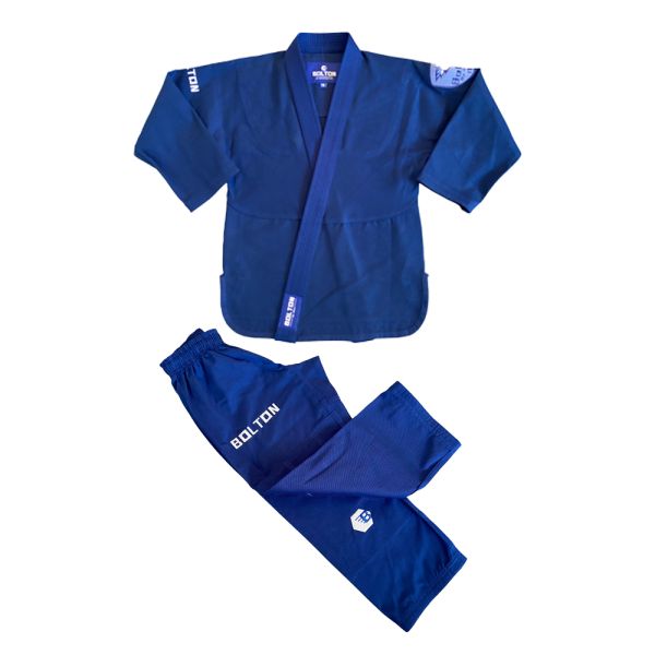 380gsm Pearl Weave 100% Cotton Custom Embroidered BJJ Gi Brazilian Jiu Jitsu Uniform for Kids