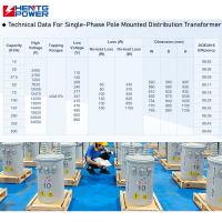 One Phase Pole Mounted Transformer Self Cooled 98% Efficiency For Power Distribution