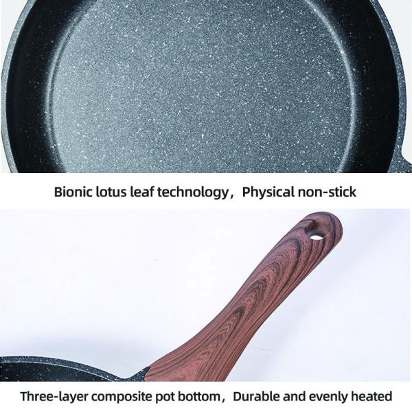 Hot Sale Cookware Marble Coating Fry Pan Die-cast Aluminum 28cm Non Stick Frying Pan Ollas Fry Pan