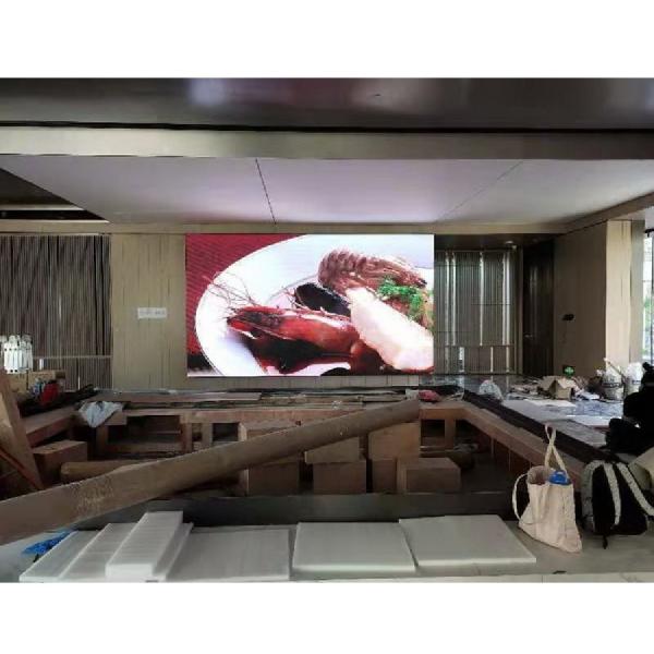 P2 Indoor Fixed LED Display Screen 2mm Pixel 500cd Brightness