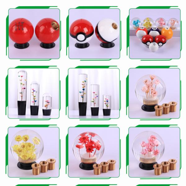 Ручка 10cm 15cm шестерни смолы цветка кнопки для включения и выключения смолы украшения ремесла