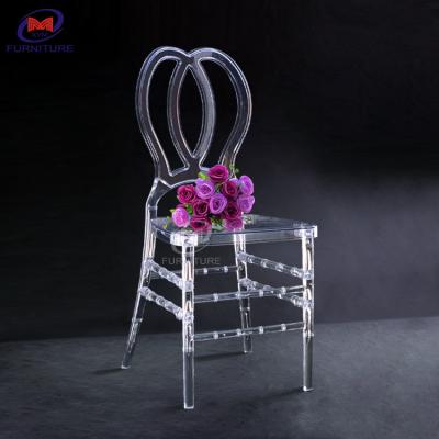Butterfly Shape Clear Resin Chiavari Chairs 7 Bars Event Chair Mordern OEM ODM Service