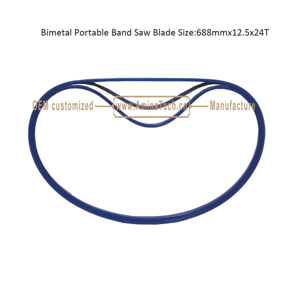 Bimetal Portable Band Saw Blade Size:688mmx12.5x24T