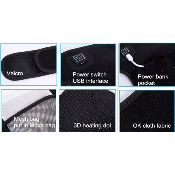 Унисекс неопреновый нагревательный поясной ремень налокотник 64x23 см дышащий