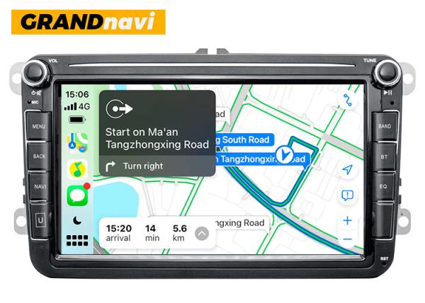 2 Din Vw Car Radio 8 Inch Touch Screen Car Stereo Android For Vw Skada Seat  FCC