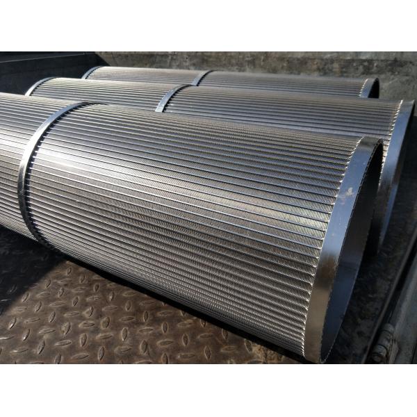 High Mechanical Strength Reverse Wedge Wire Screen Pipe With Reinforcing Rib