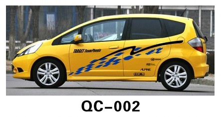 Customized Sizes Car Body Sticker QC-002A / Car Decoration